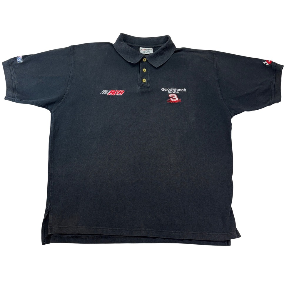 Chase Authentics Dale Earnhardt Sr Goodwrench Service 3 NASCAR Polo Shirt XL